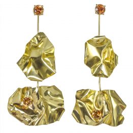 Brinco de Ouro Amassado Designer Daniela Terracini