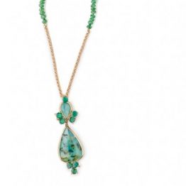 Colar Tsavoritas Designer Renata Chagas